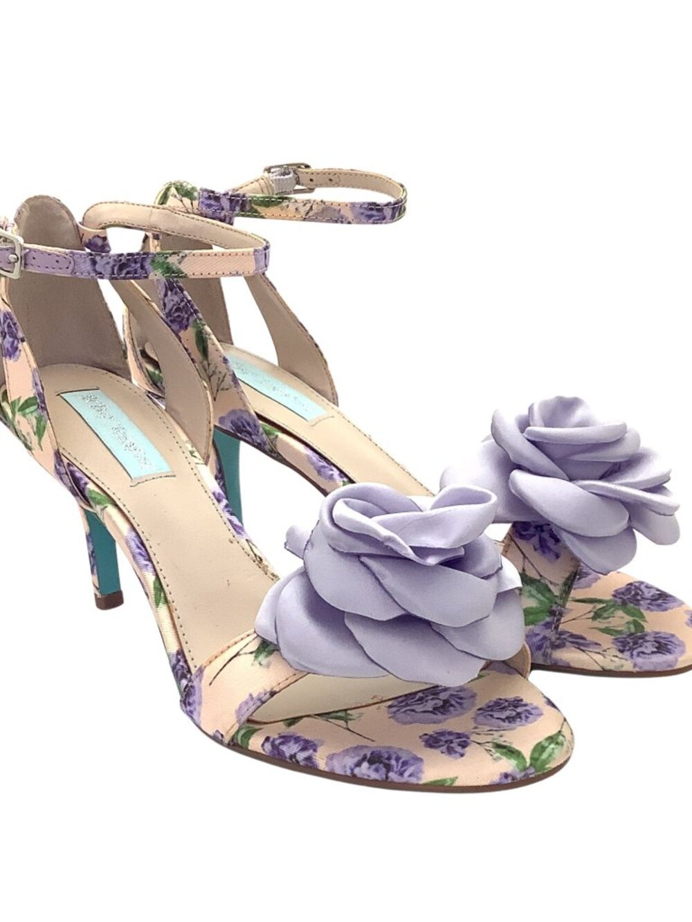 Betsey Johnson Maddi Strappy Heel Sandals Lilac 8.5